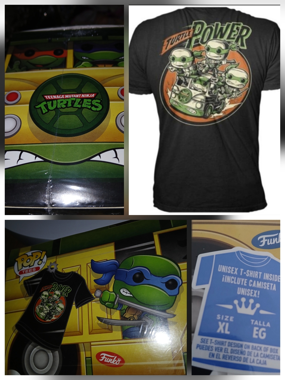 🔥NWT GRAPHIC TEE Funko Teenage Mutant Ninja Turtles Black XL